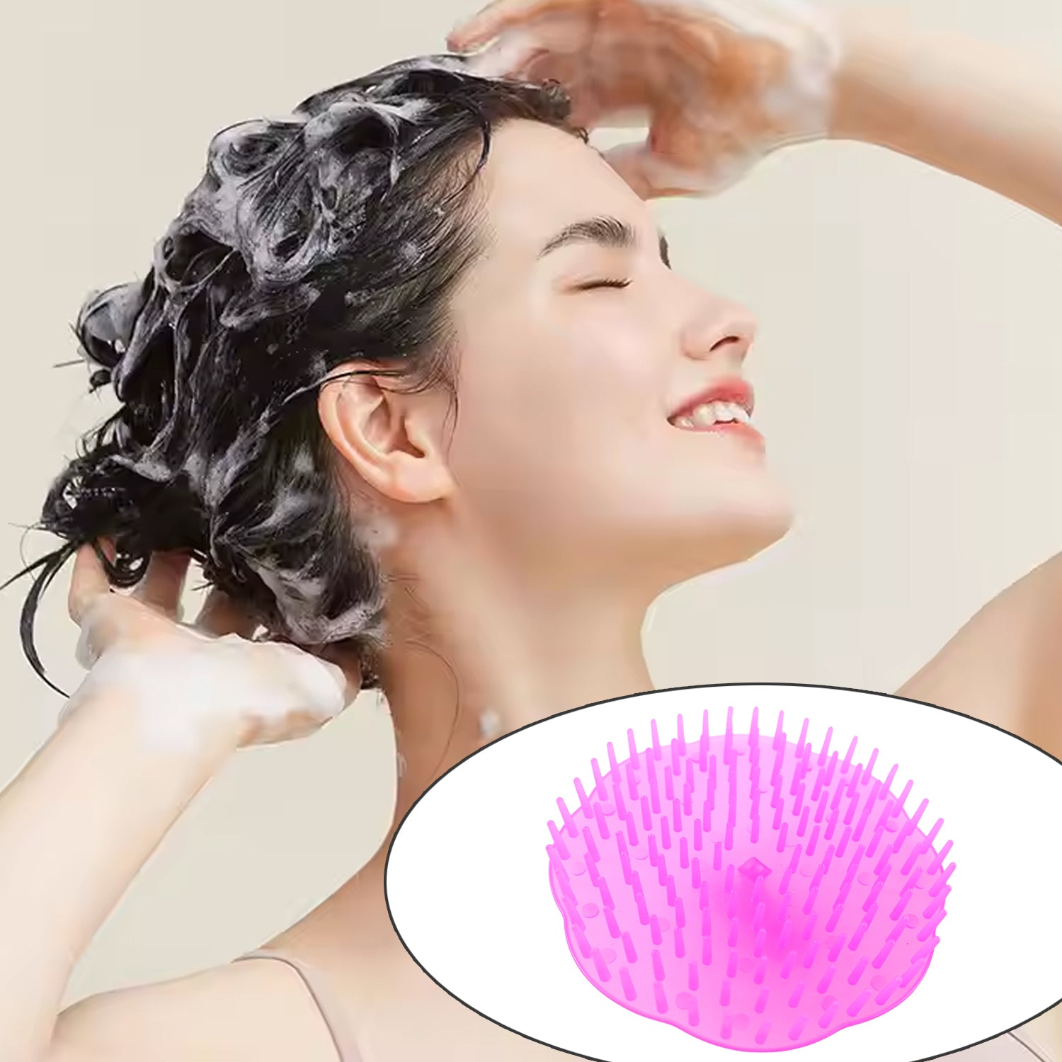 Ergonomic Plastic Scalp Massager Shampoo Brush (1 Pc) Ergonomic Plastic Scalp Massager Shampoo Brush (1 Pc)